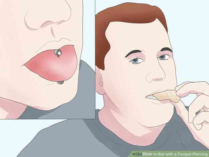 Image intitulée Manger avec un Piercing à la Langue de l